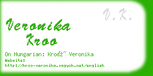 veronika kroo business card